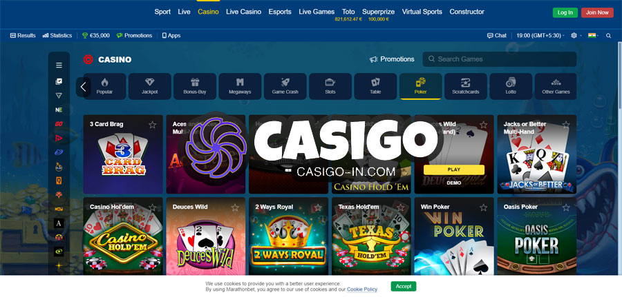 casigo Games and Providers